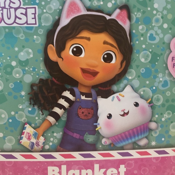 Gabby’s Dollhouse Kids Plush Blanket, Twin/Full Size, DreamWorks, 62”x90”. - Picture 12 of 12